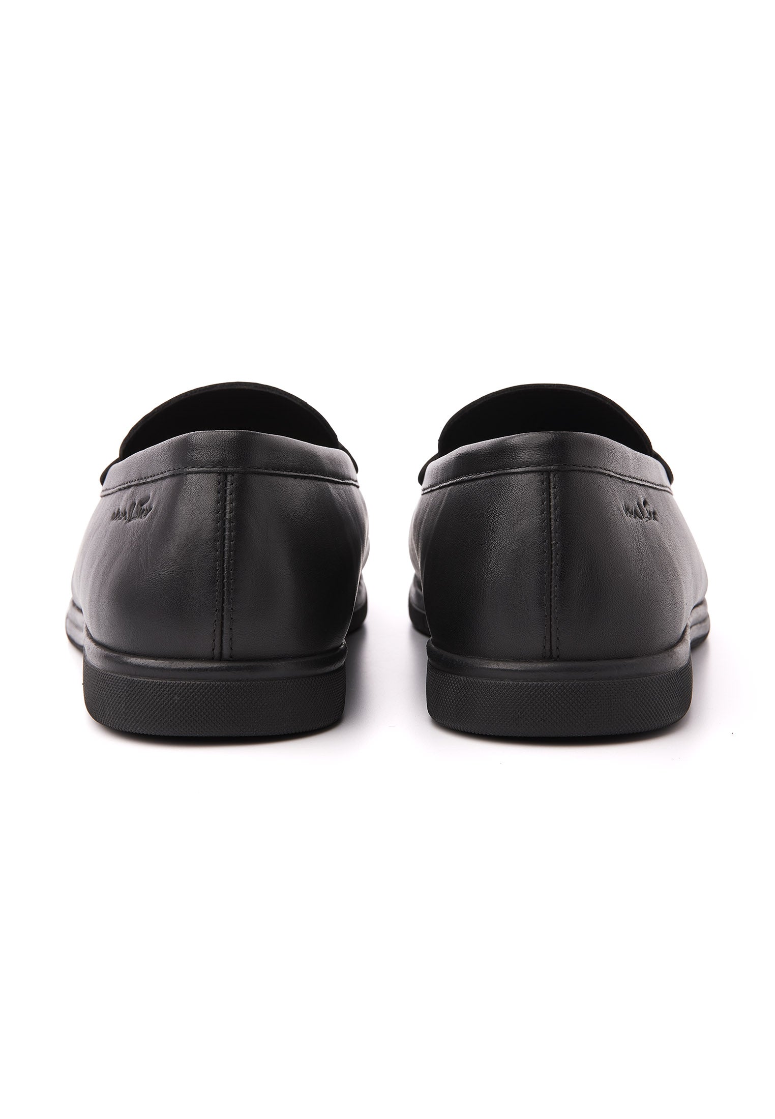 Zwart gladleren Riva loafer