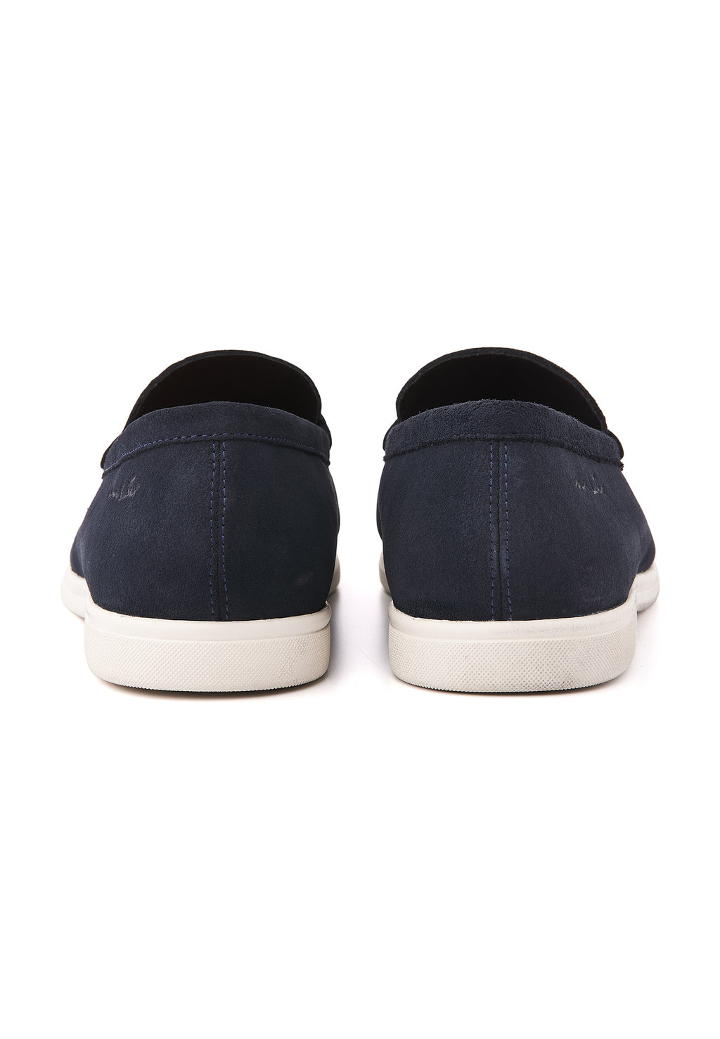Navy blauw suède Riva loafer