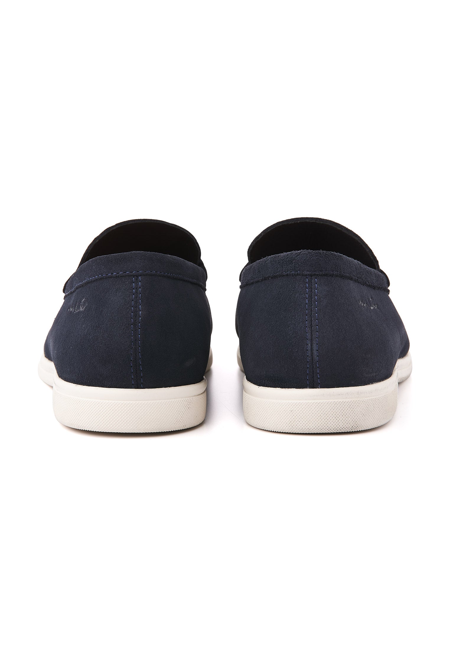 Navy blauw suède Riva loafer