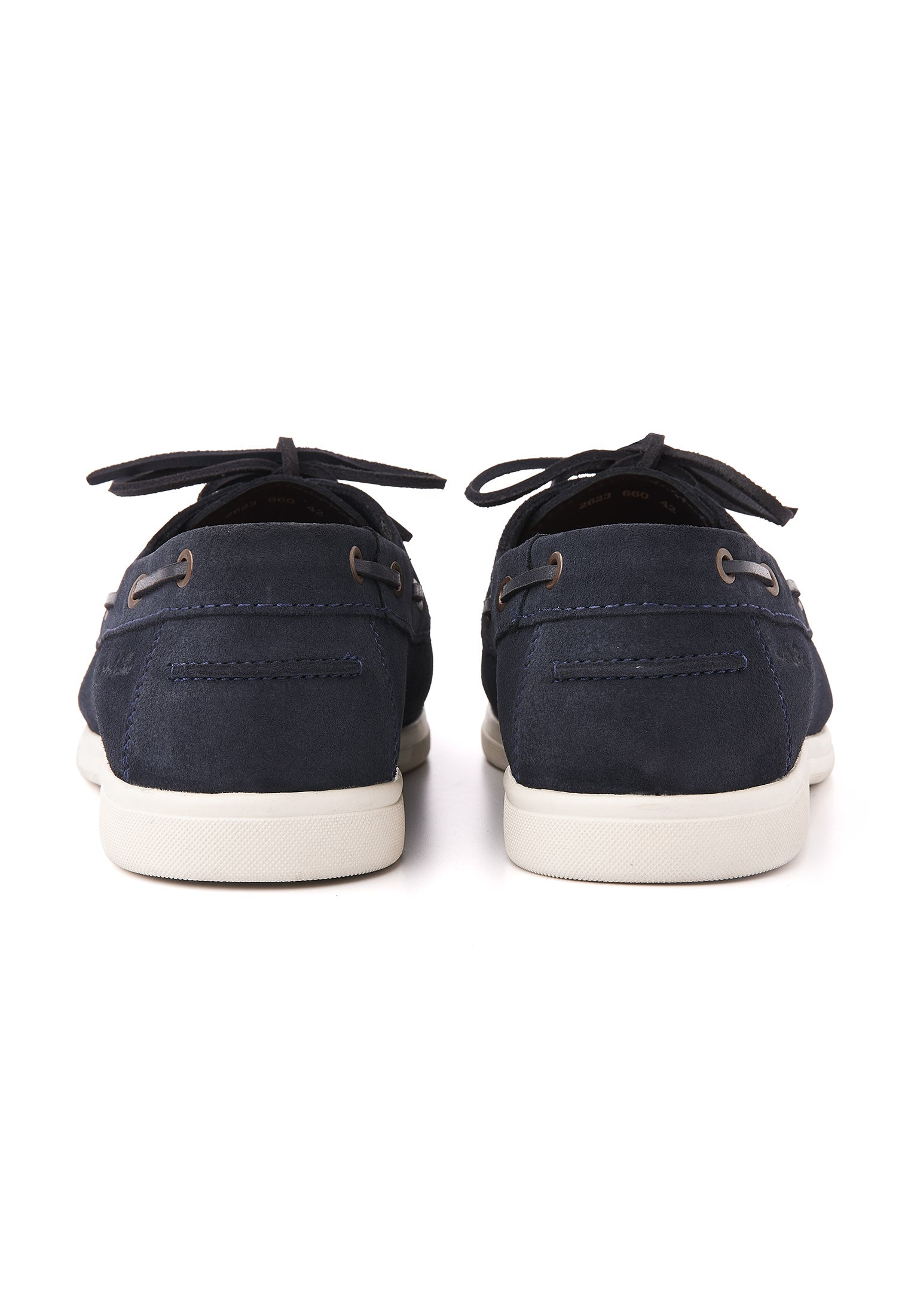 Navy blauw suède Riva bootschoen