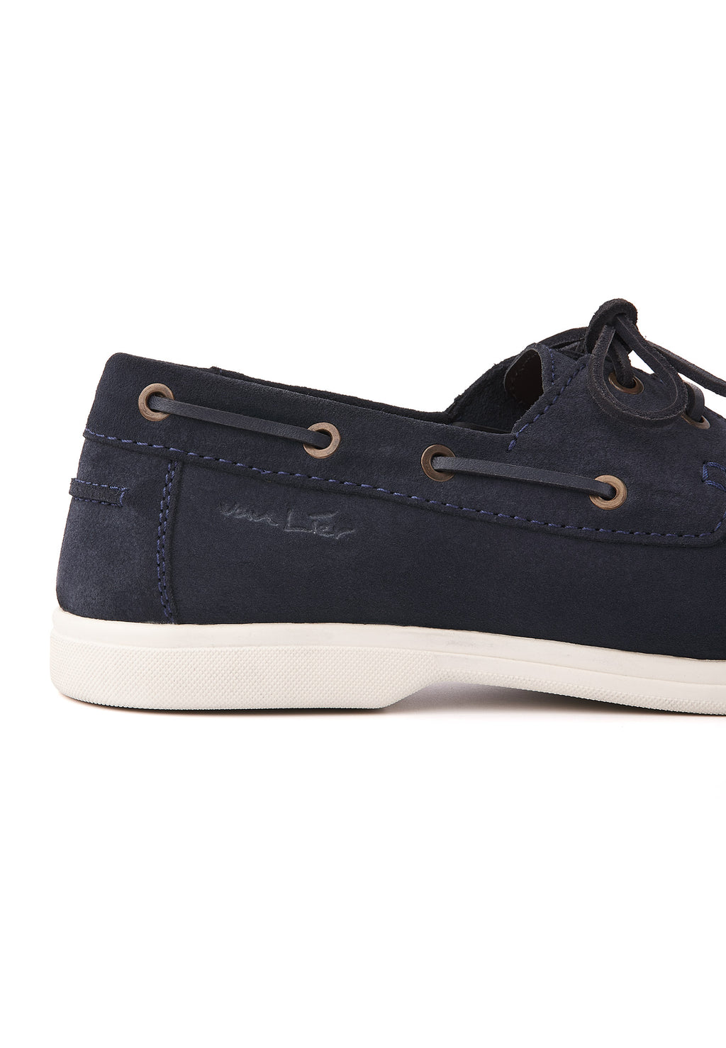 Navy blauw suède Riva bootschoen