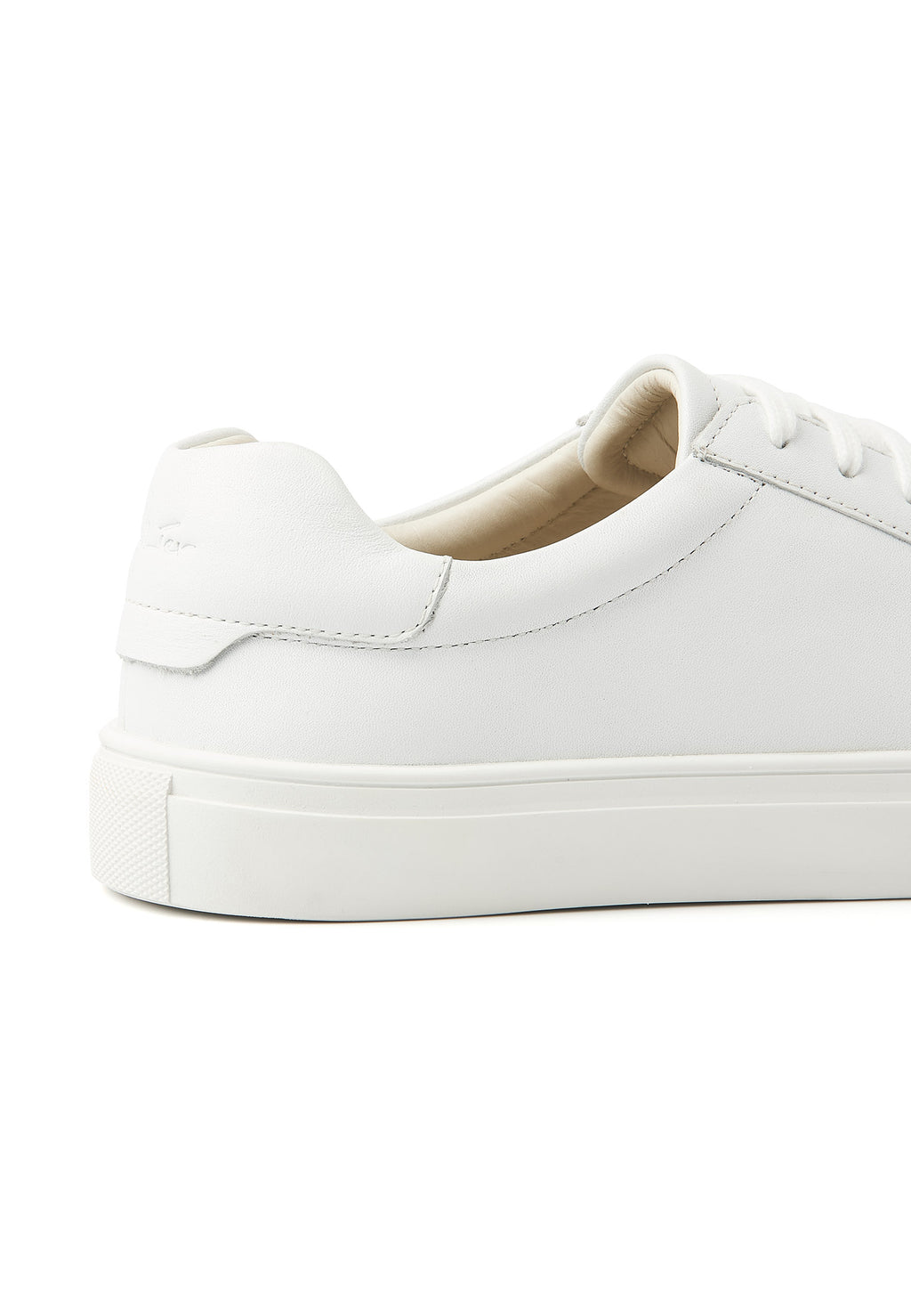 Wit gladleren Ace sneaker