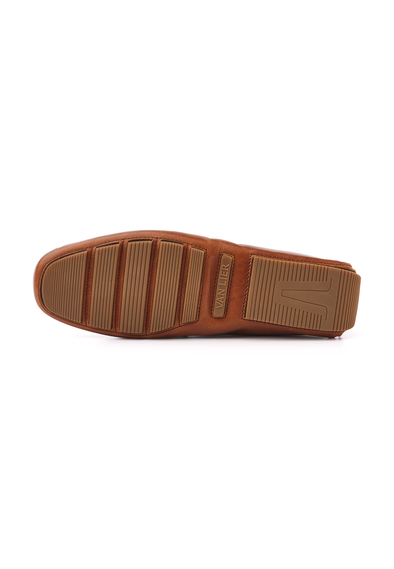 Cognac volnerf leren Mocassin