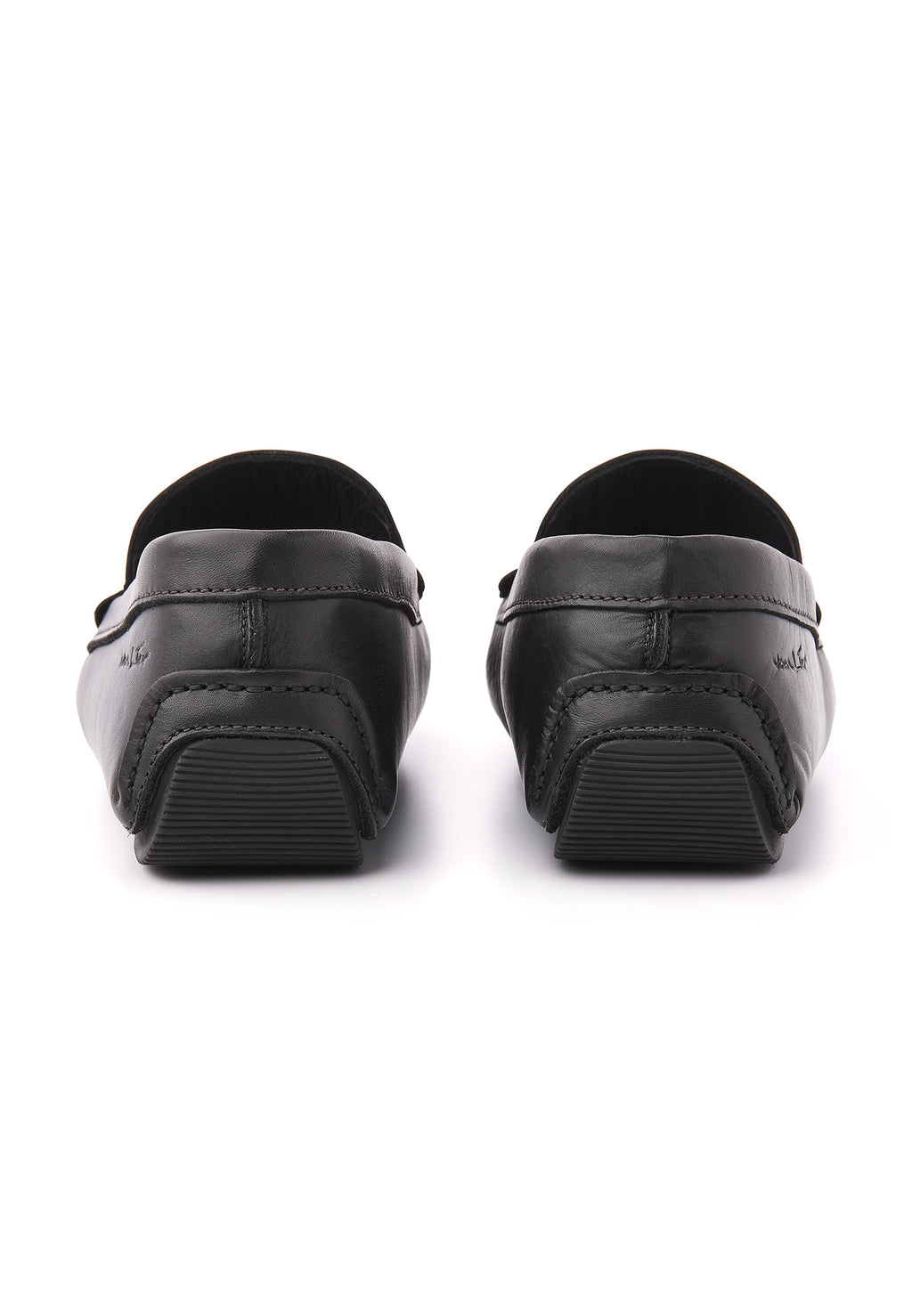 Zwart gladleren Mocassin