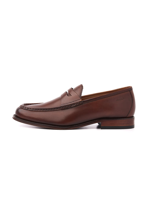 Cognac gladleren Cambridge Penny loafer