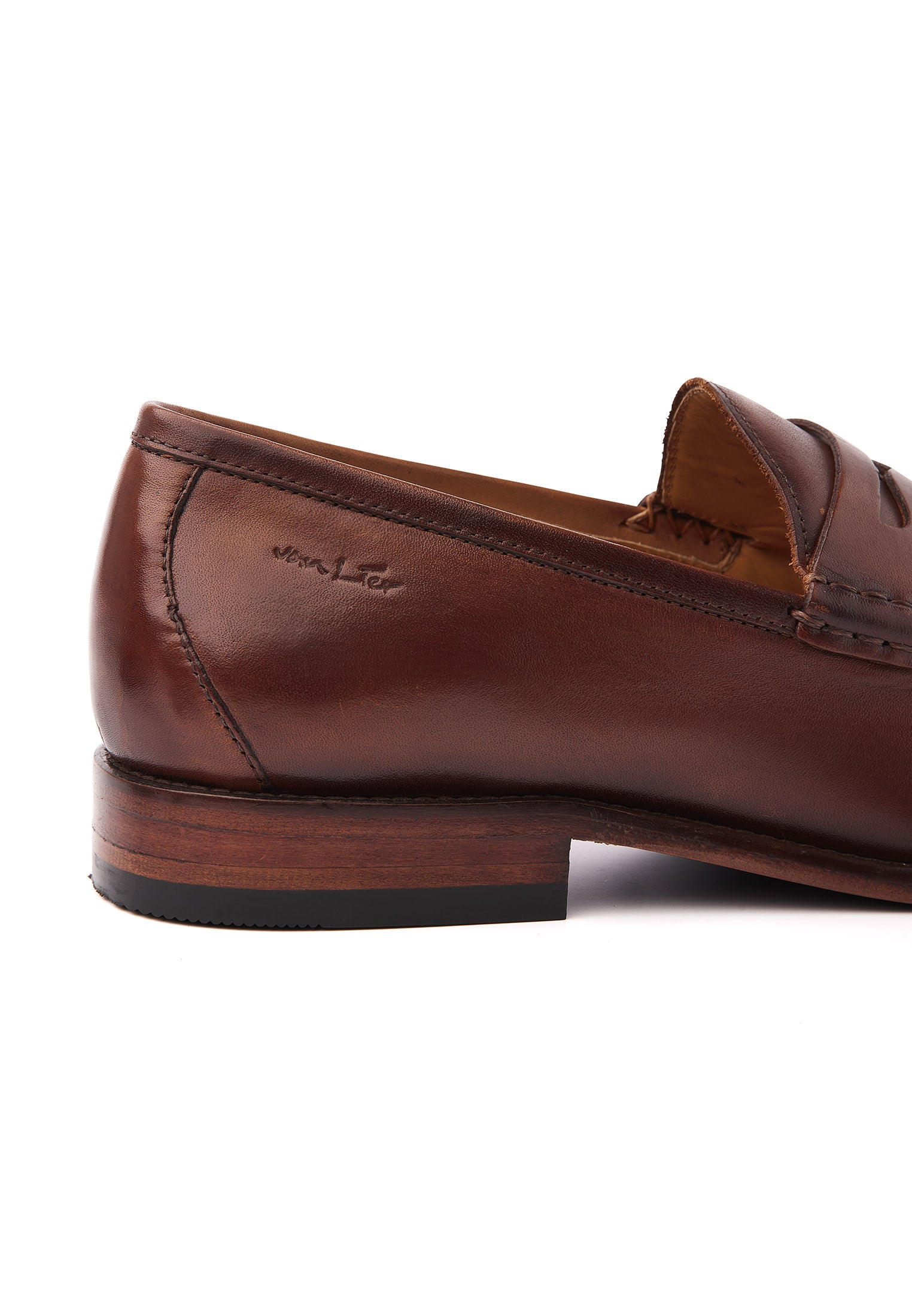 Cognac gladleren Cambridge Penny loafer