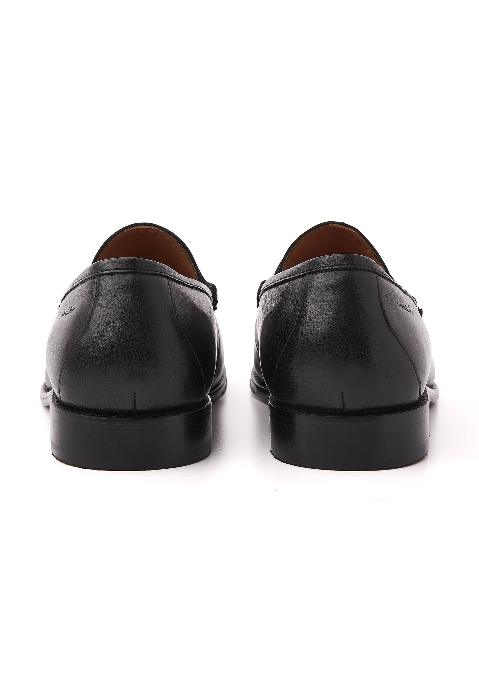 Zwart gladleren Cambridge Penny loafer