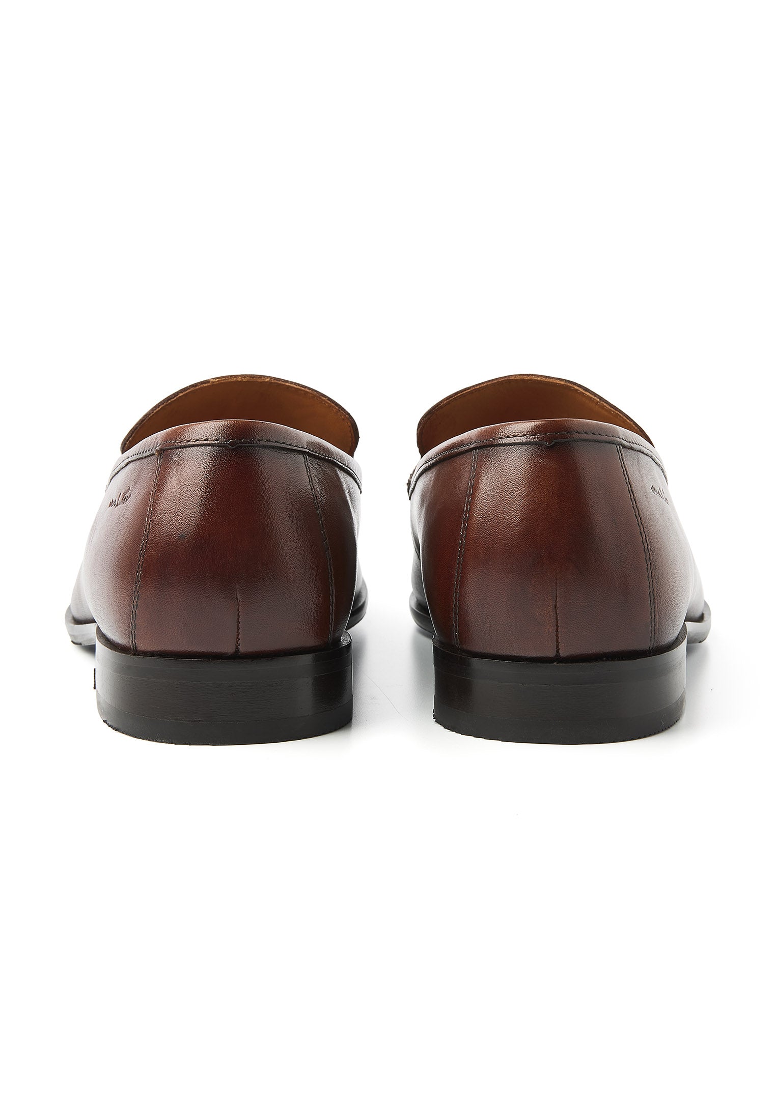 Cognac gladleren Rhodes loafer