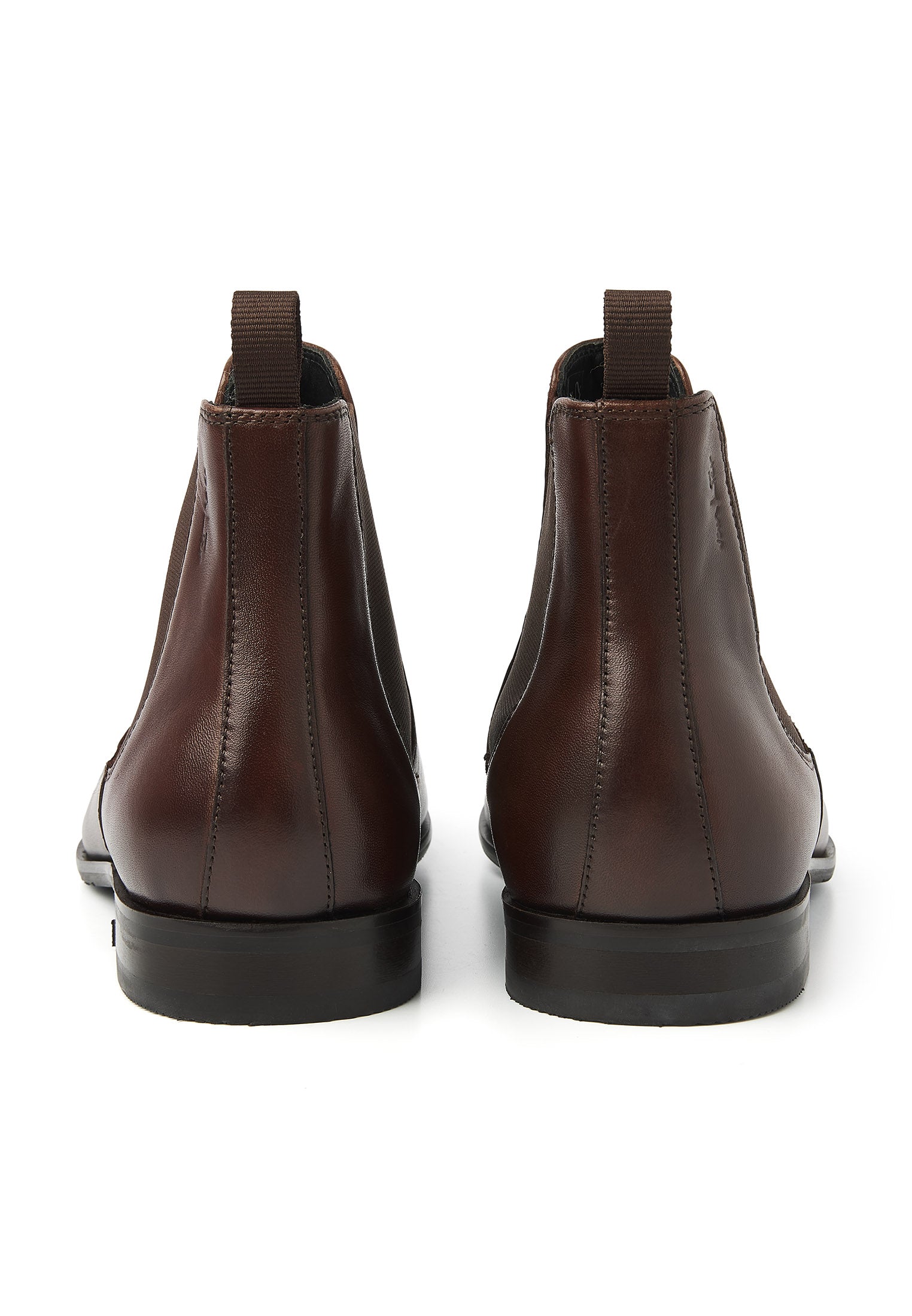 Bruin gladleren Rhodes chelsea boot