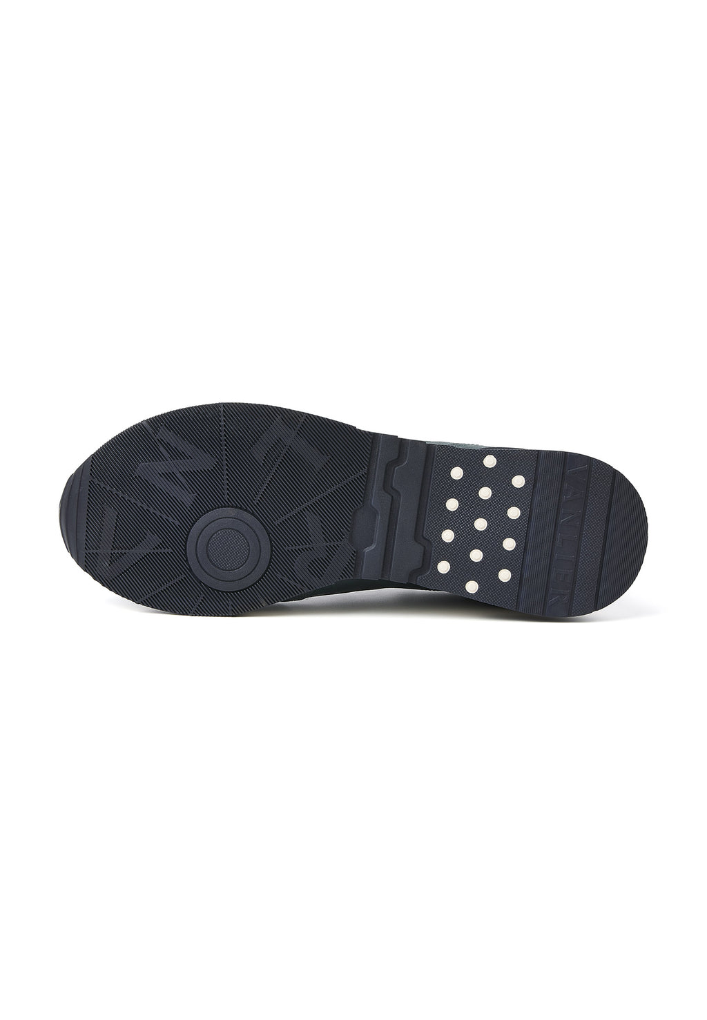 Blauw gladleren Romeo sneaker