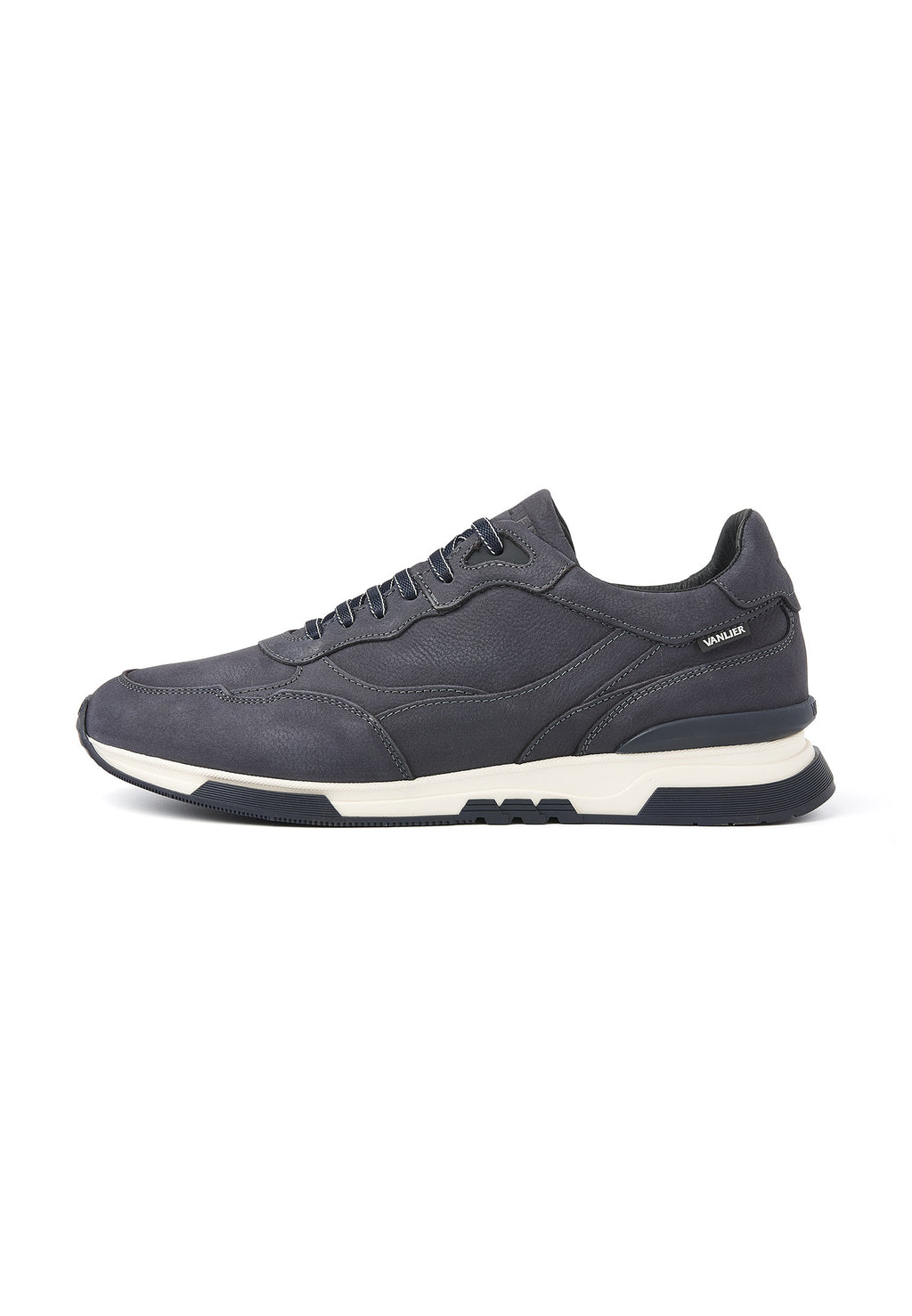 Navy blauw nubuck Romeo sneaker