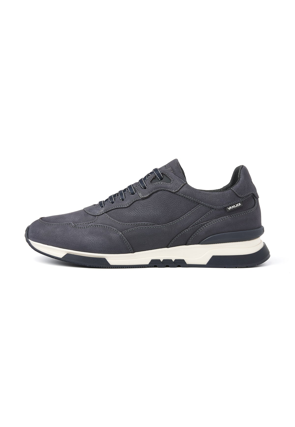 Navy blauw nubuck Romeo sneaker