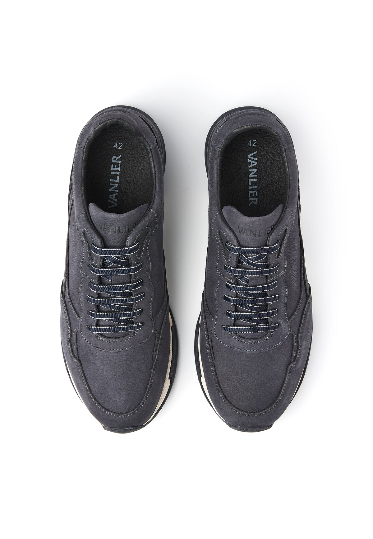 Navy blauw nubuck Romeo sneaker
