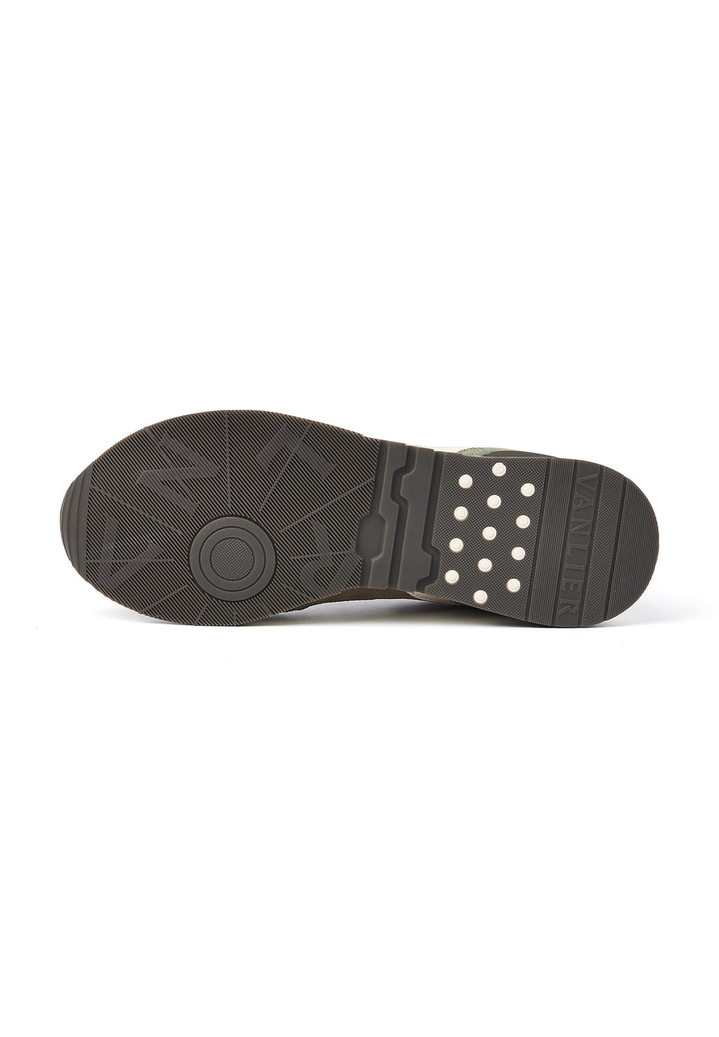 Taupe lichtgroen suède Romeo sneaker