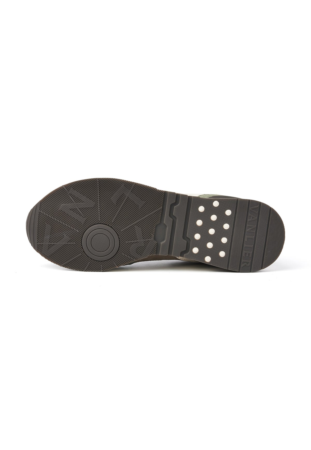 Taupe lichtgroen suède Romeo sneaker