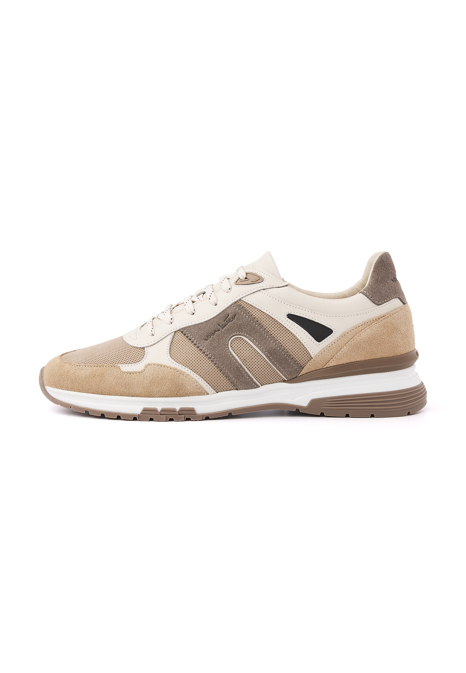 Taupe suède combi Veneto sneaker