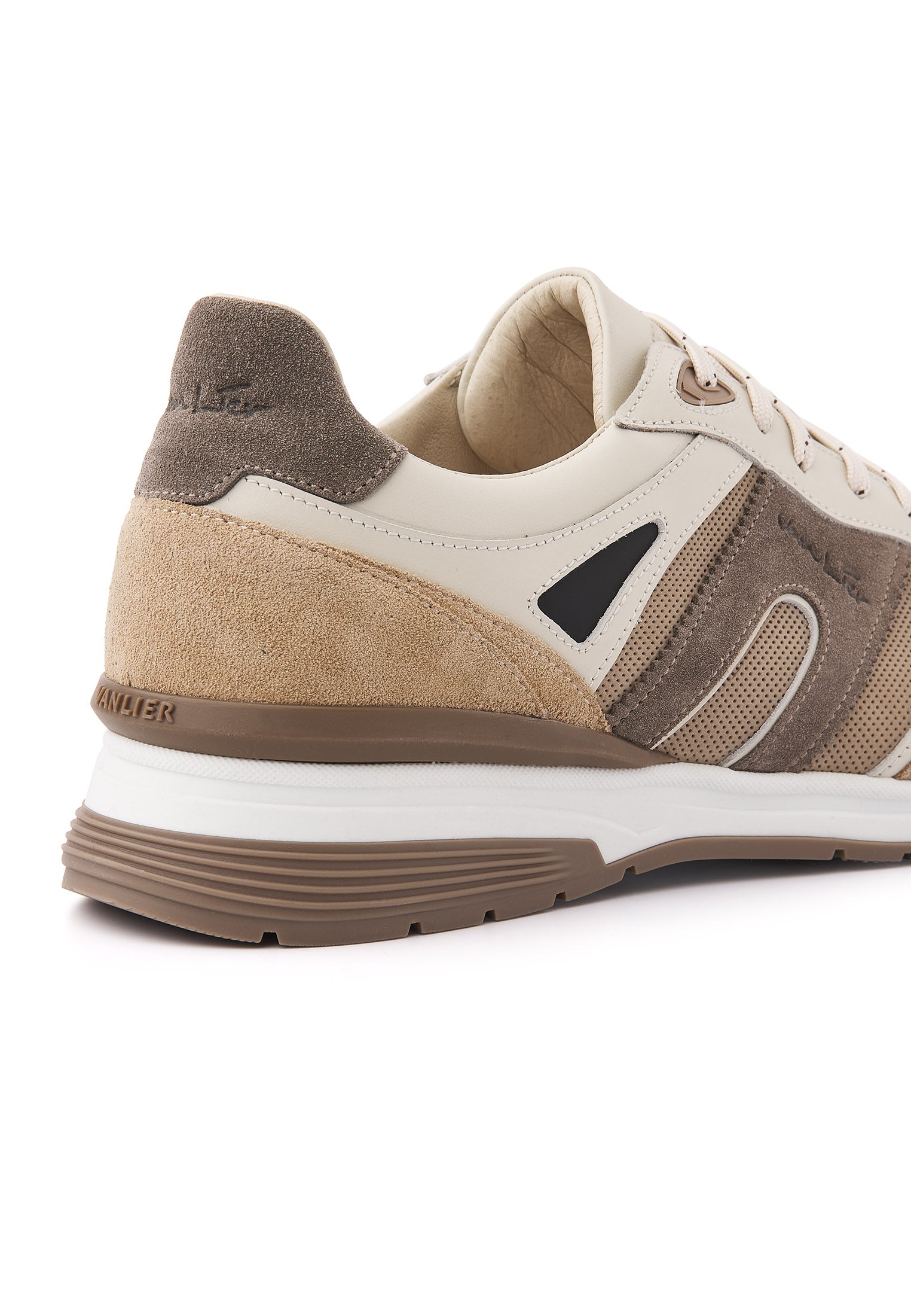 Taupe suède combi Veneto sneaker