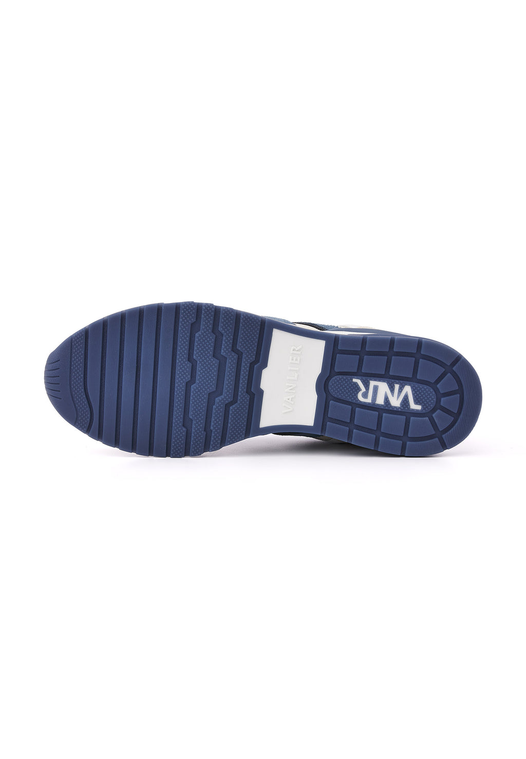 Beige blauw suède combi Veneto sneaker