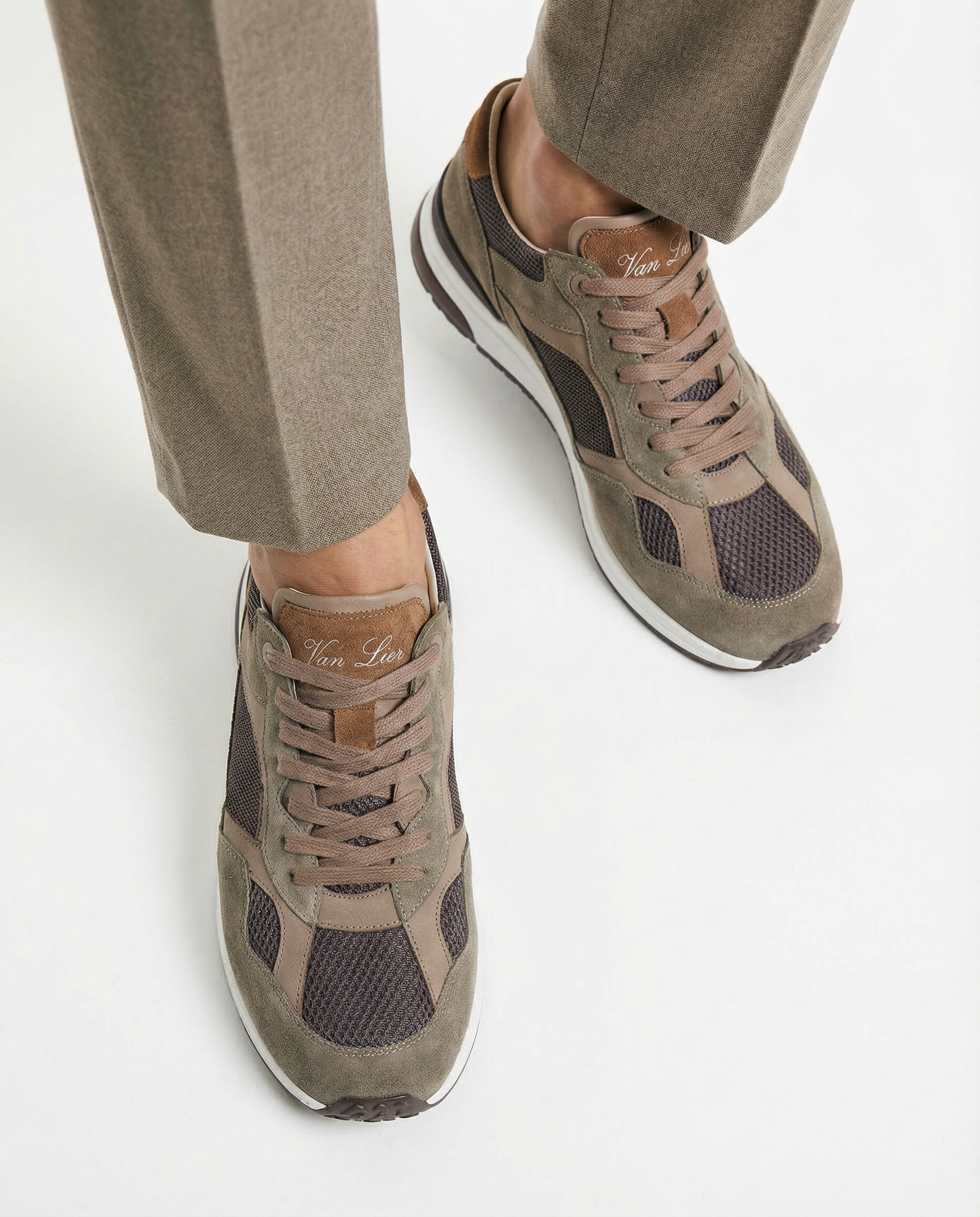 Taupe Kombi Ferro Sneaker