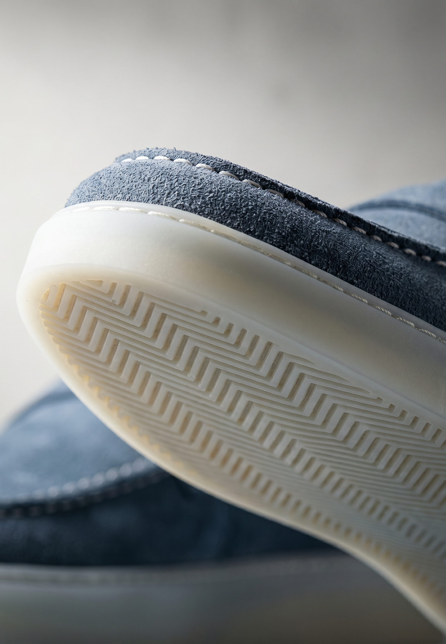 Metal blauw suède Bari loafer