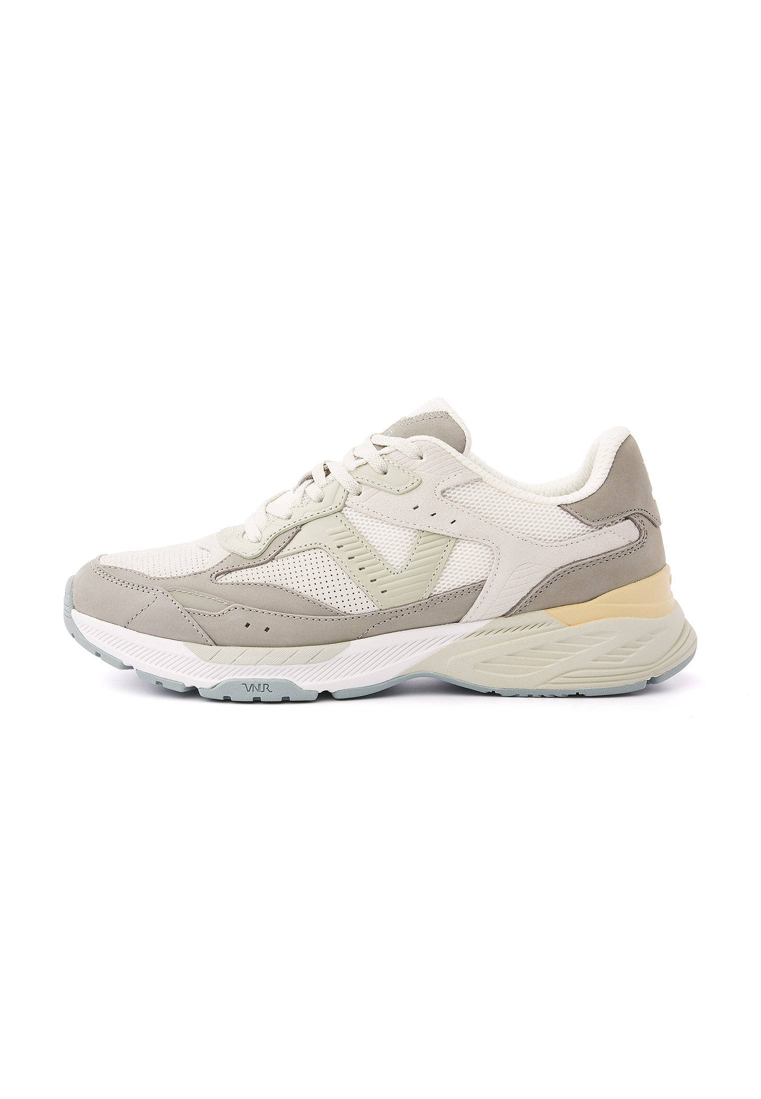 Wit lichtgroen combi Cosmos sneaker