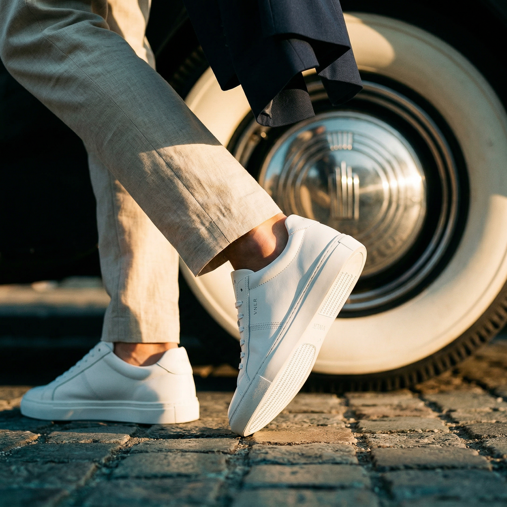 Wit leren Novara loafer