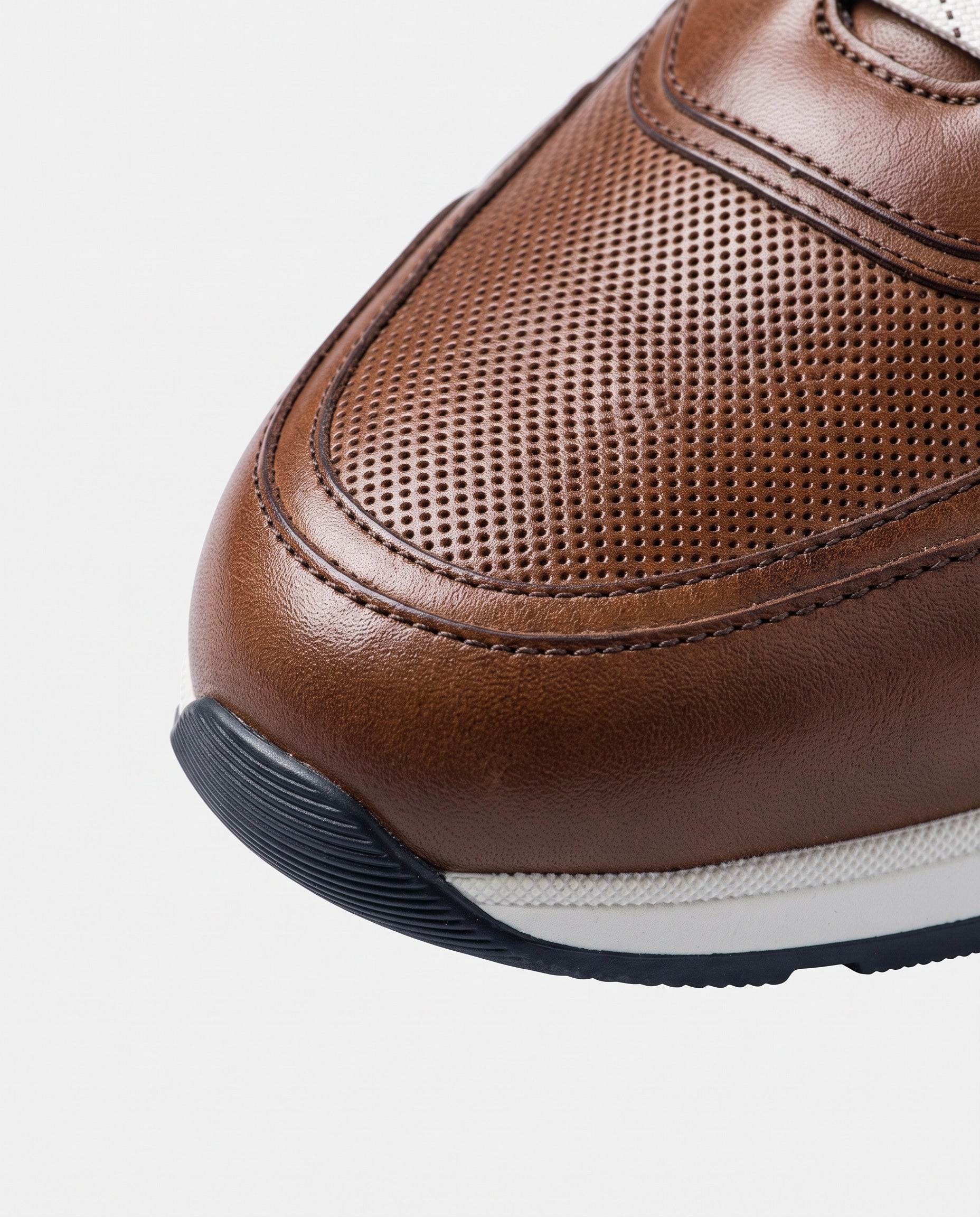 Bruin cognac gladleren Positano loafer