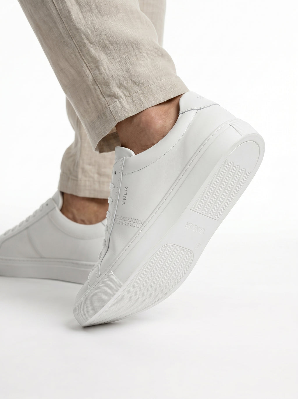 Wit leren Novara loafer