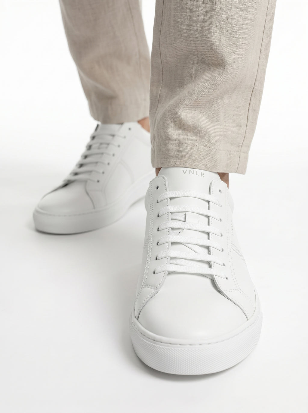 Wit leren Novara loafer