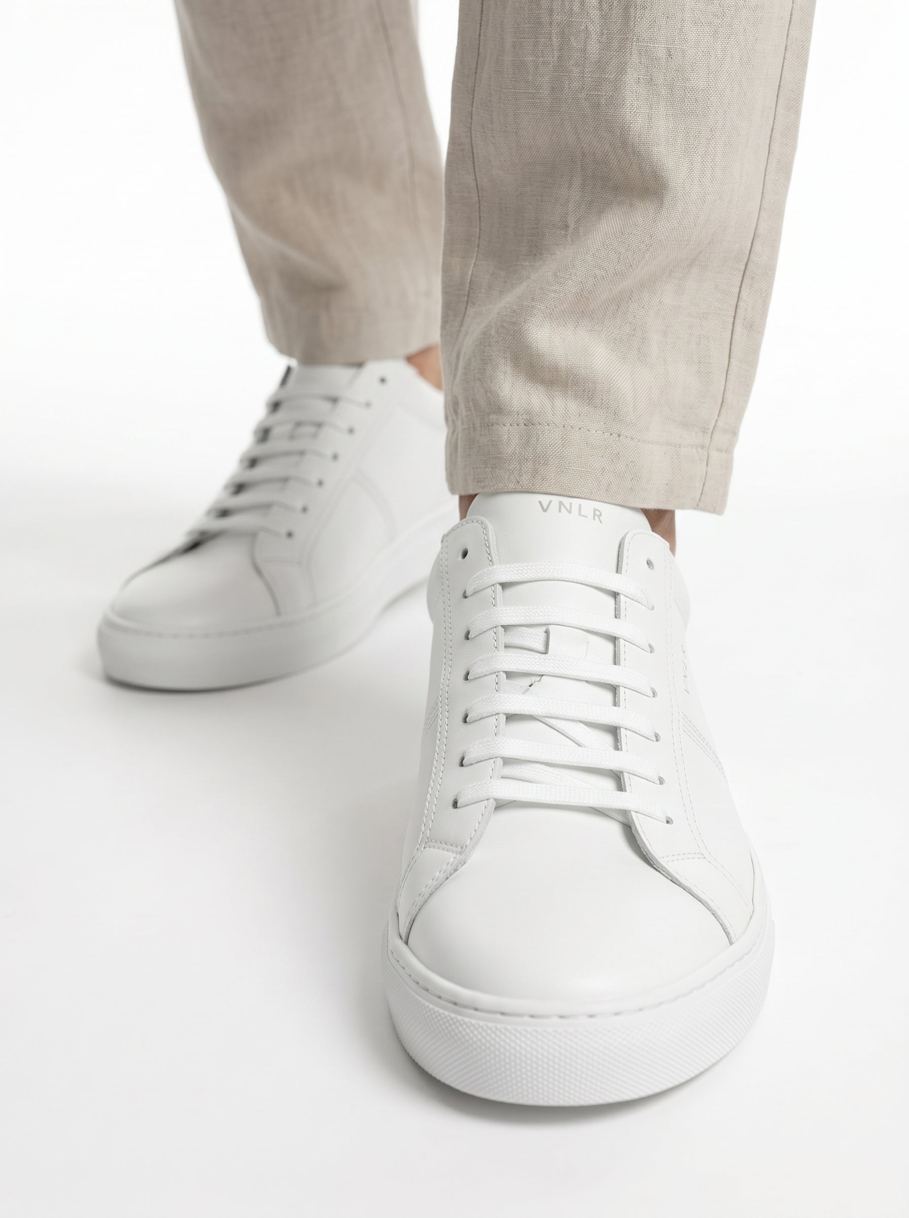 Wit leren Novara loafer