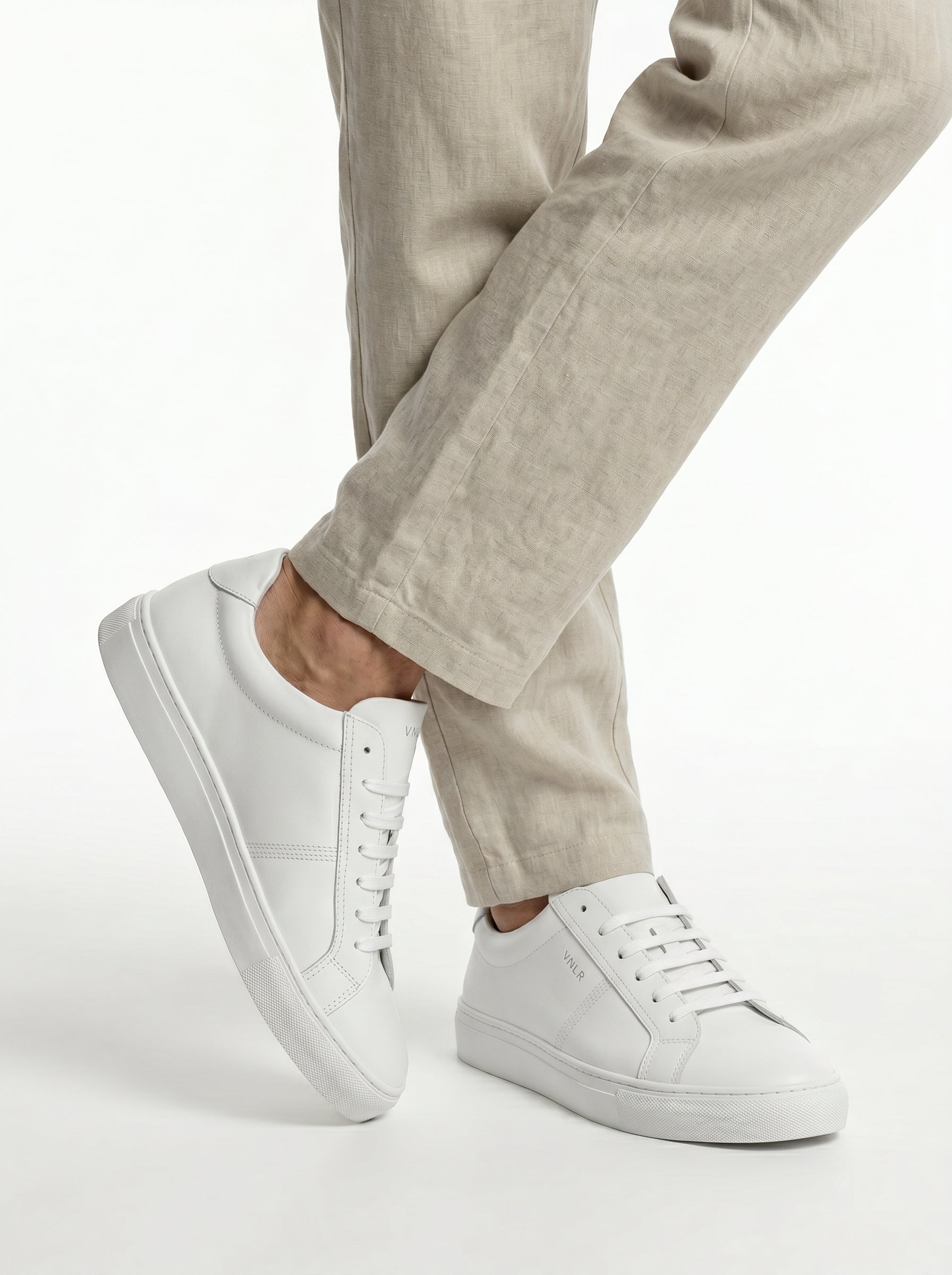 Wit leren Novara loafer