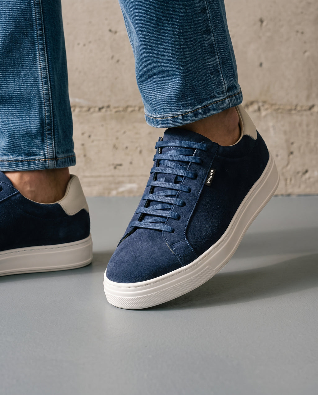 Dunkelblau Wildleder Barossa Sneaker