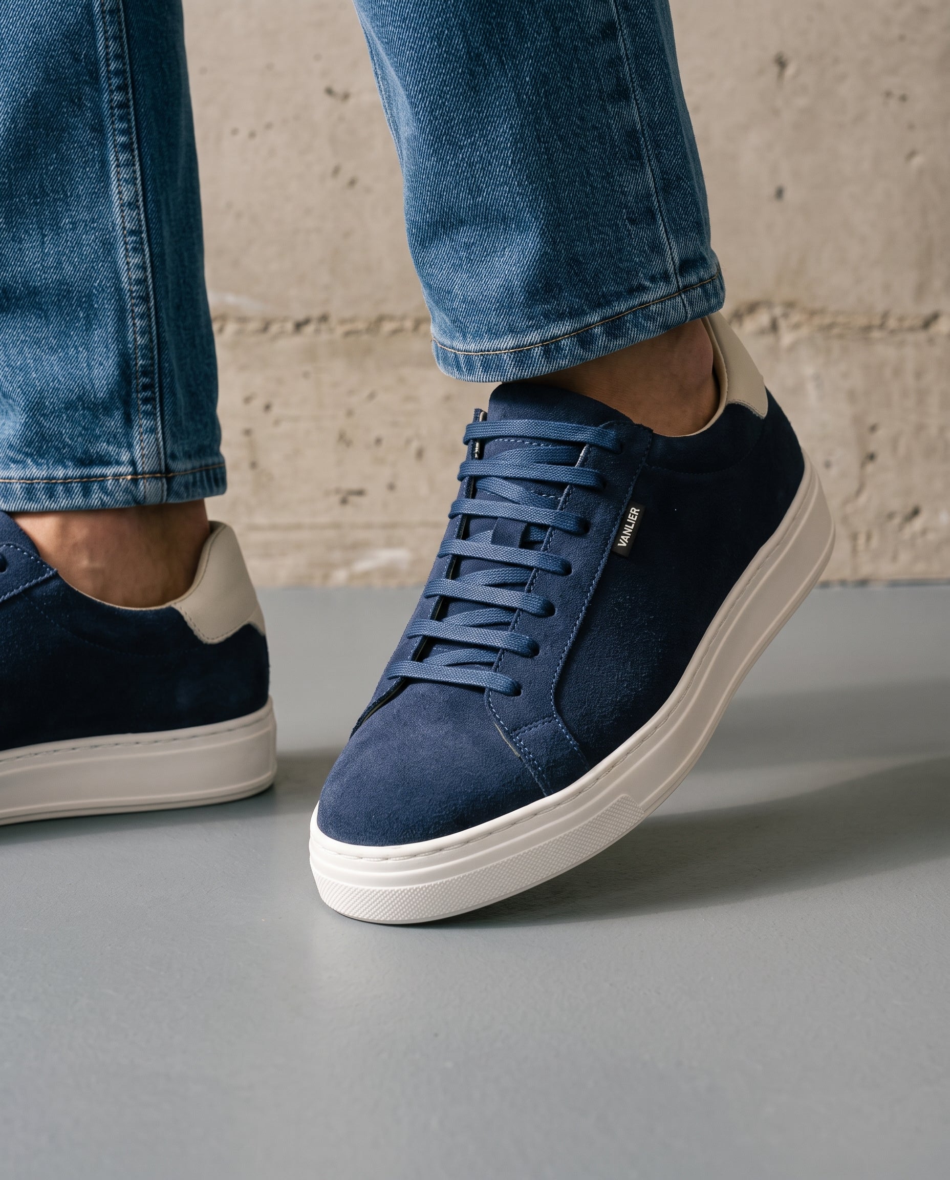 Dunkelblau Wildleder Barossa Sneaker