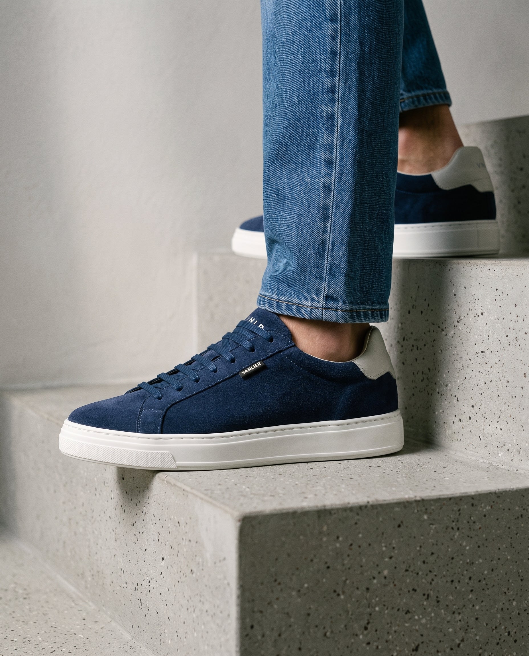 Dunkelblau Wildleder Barossa Sneaker