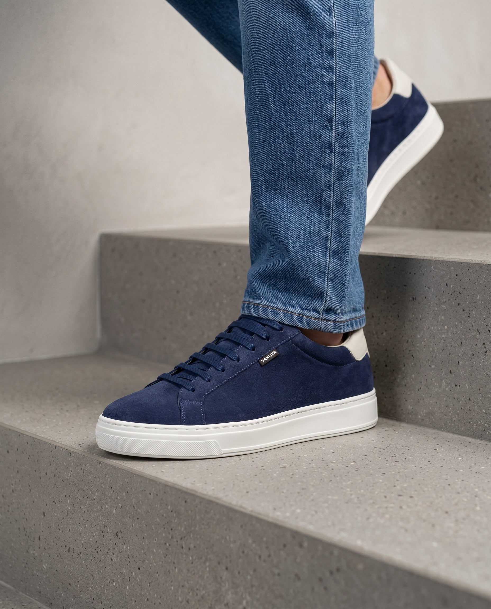 Dunkelblau Wildleder Barossa Sneaker
