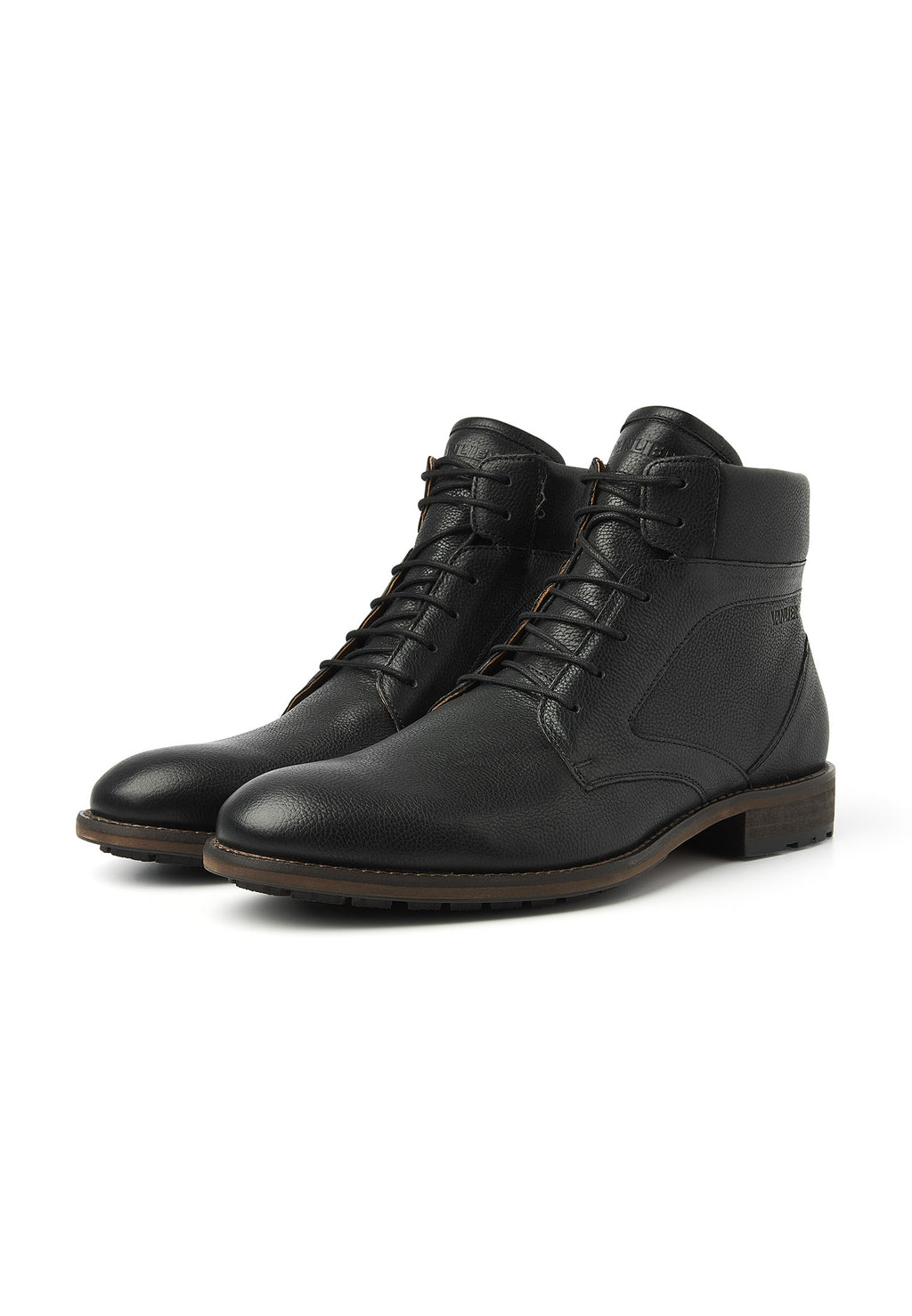 Zwart leren Henry boot