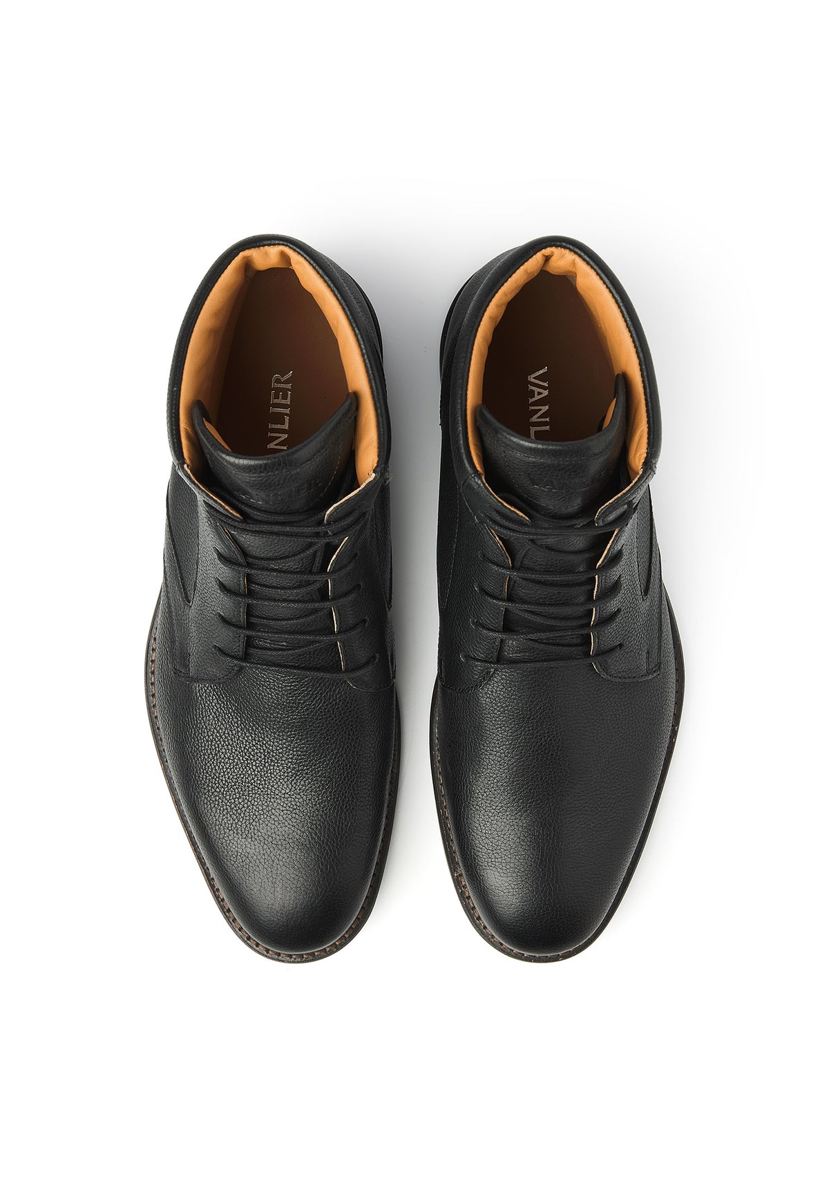 Zwart leren Henry boot