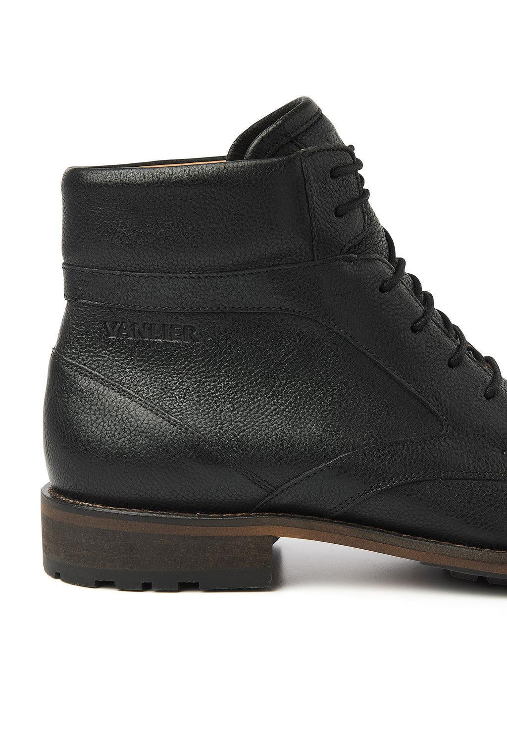 Zwart leren Henry boot