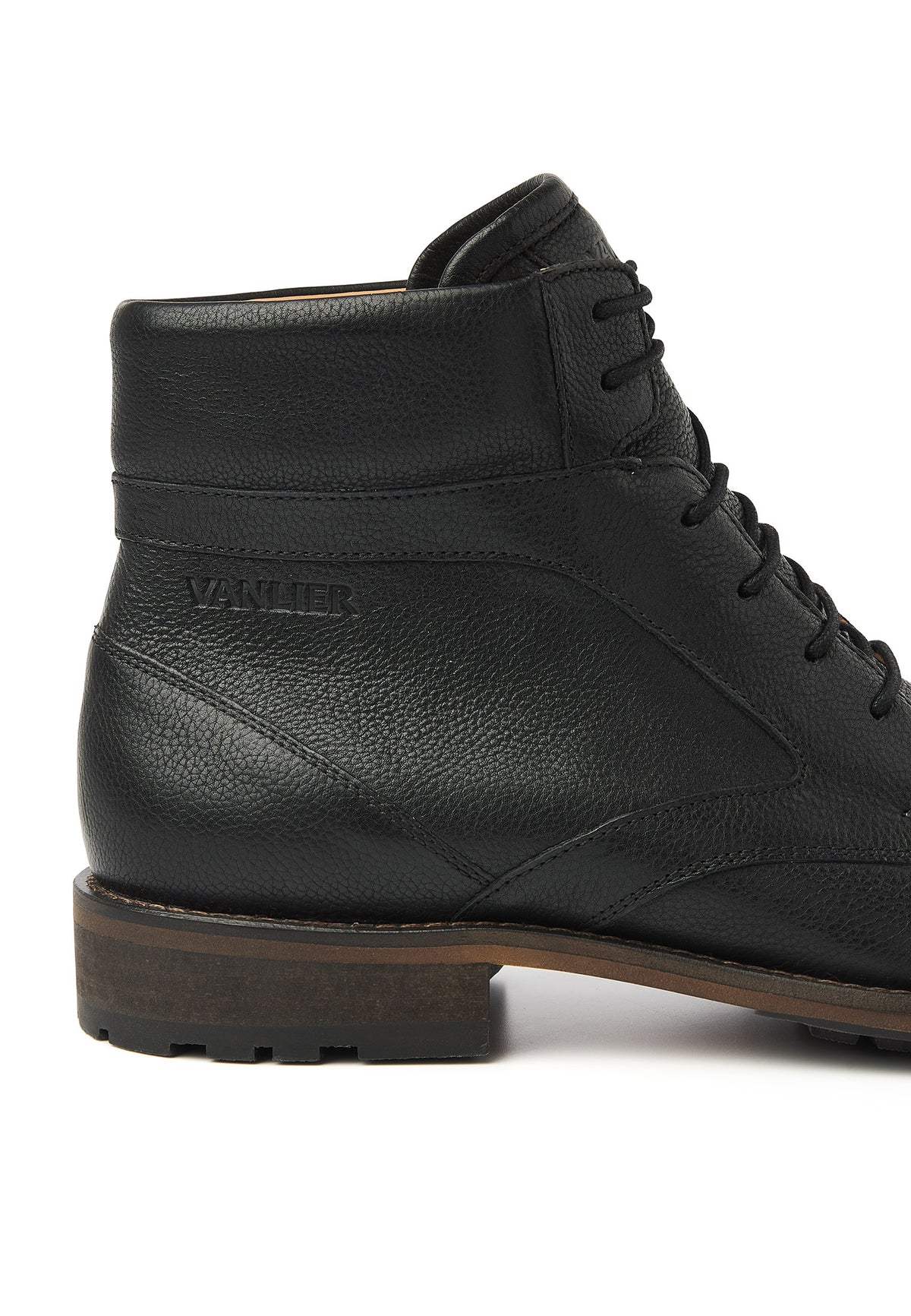Zwart leren Henry boot