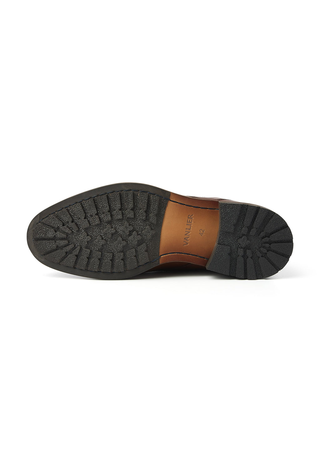 Cognac gladleren Henry boot