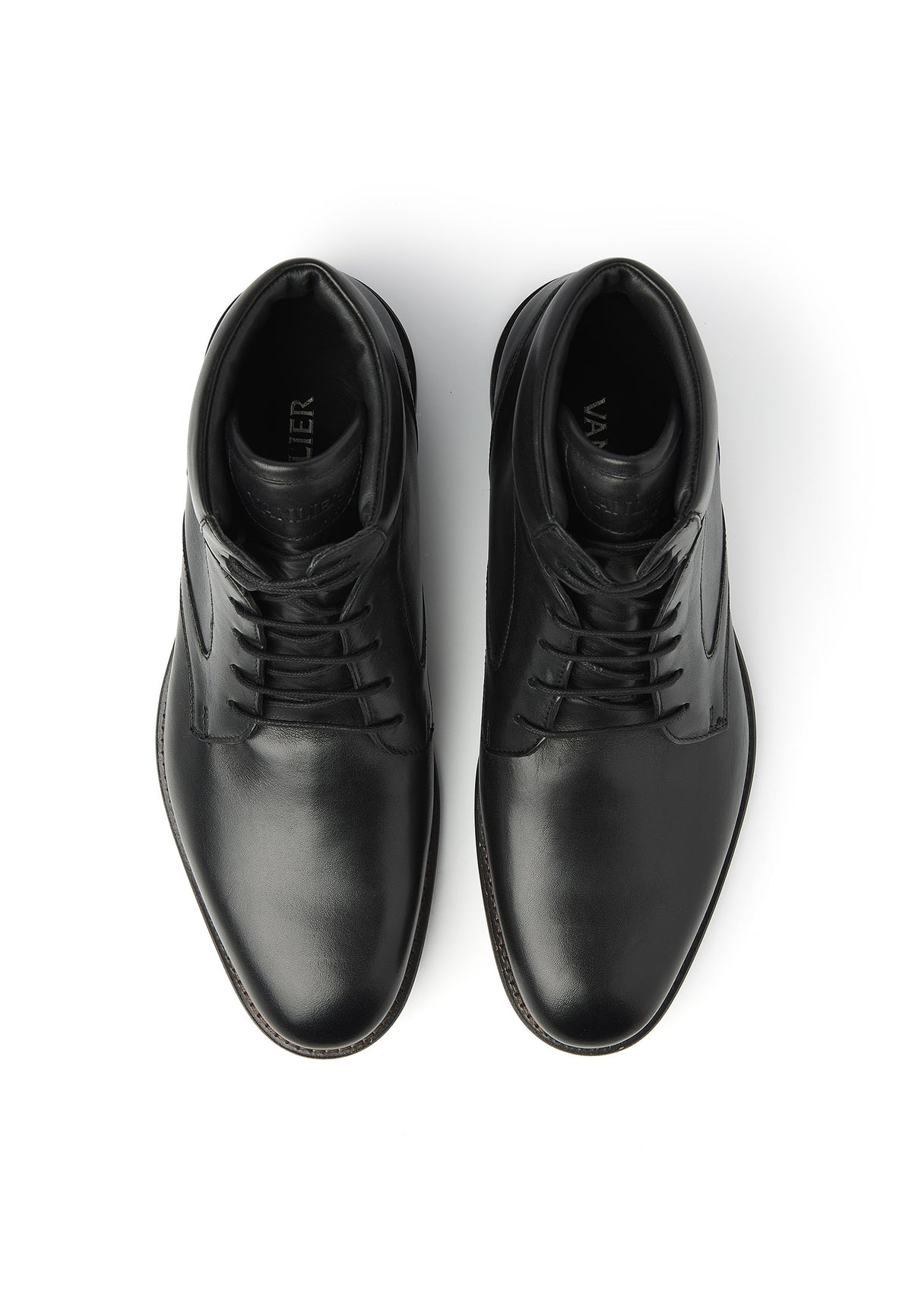 Zwart gladleren Henry boot