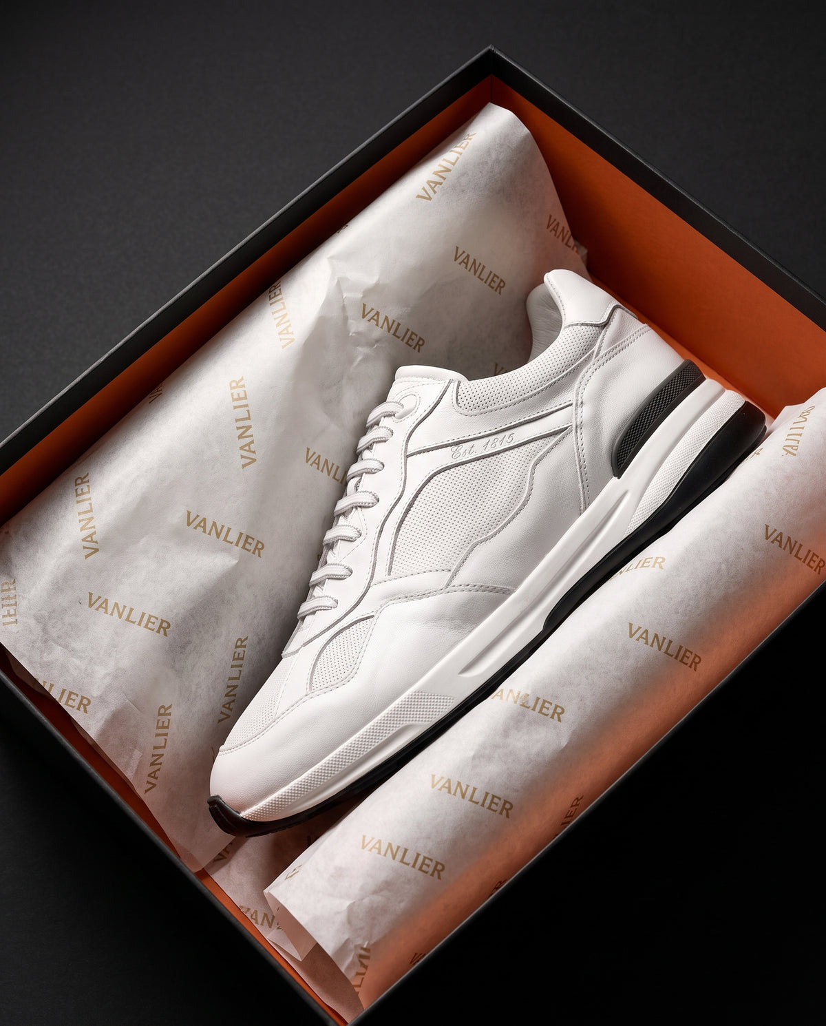 Wit gladleren Ferro sneaker
