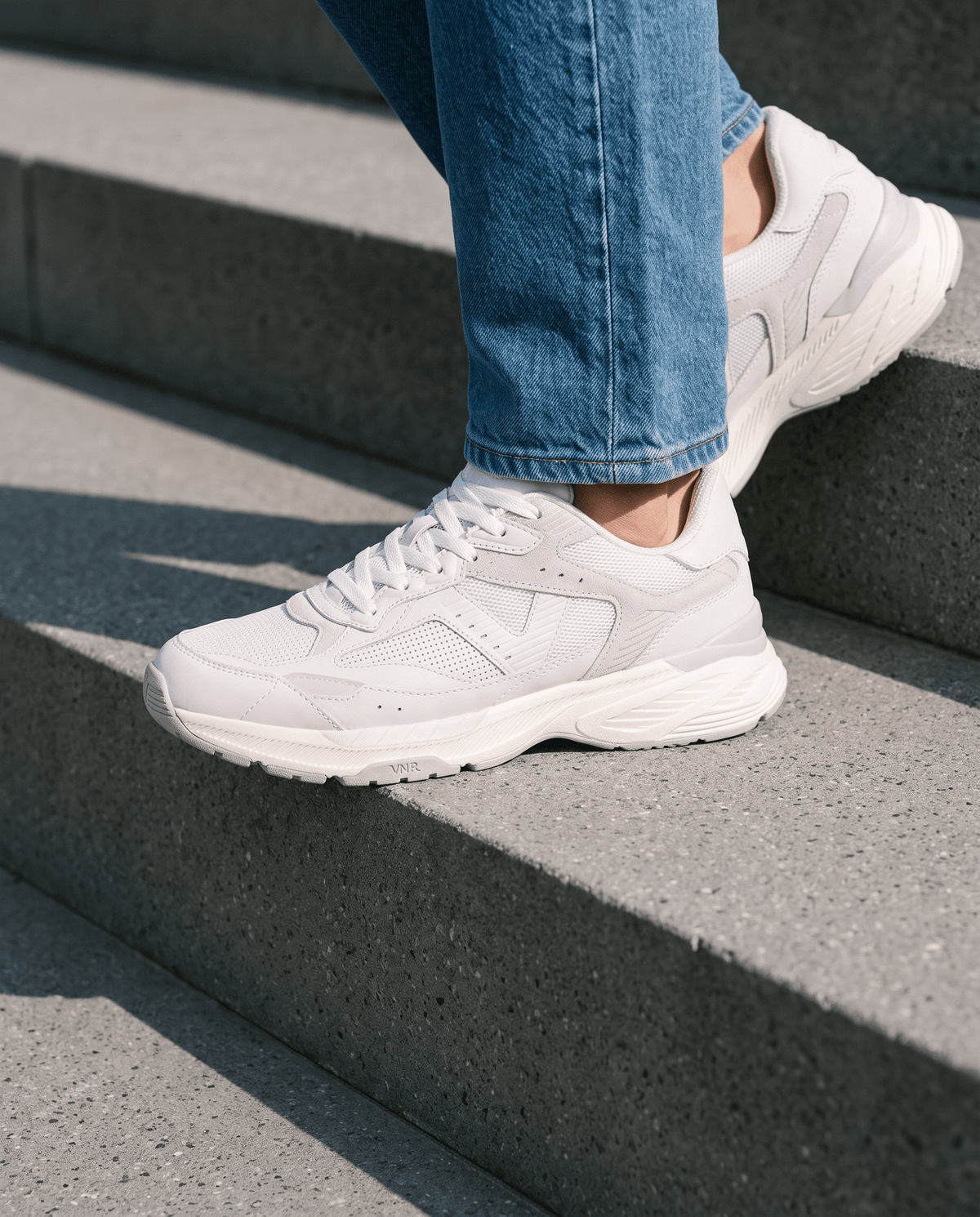 Wit lichtgrijs combi Cosmos sneaker