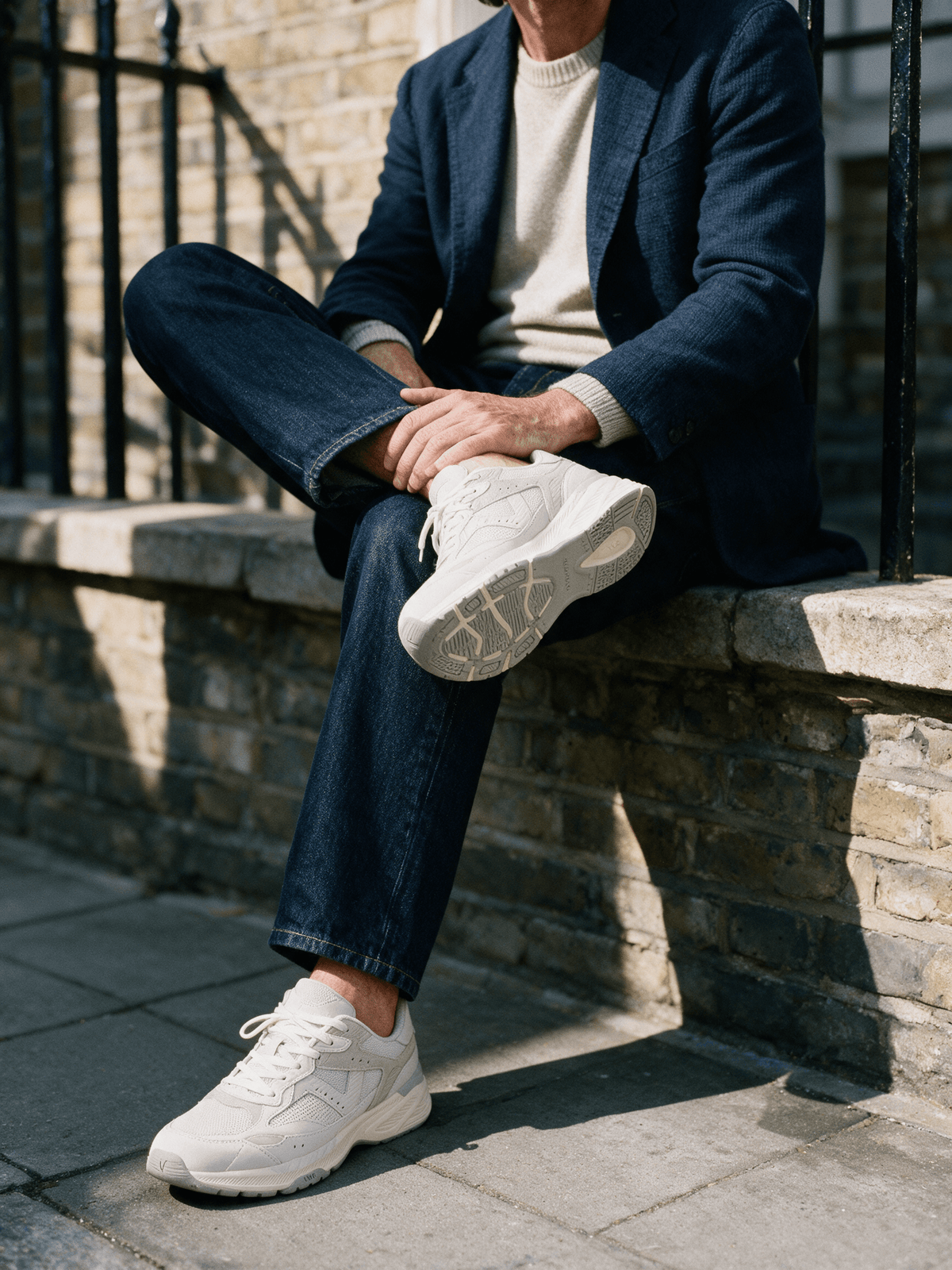 Wit lichtgrijs combi Cosmos sneaker