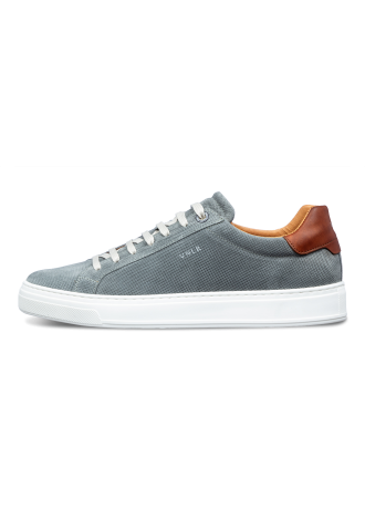 Barossa Sneaker aus grau-blauem Veloursleder