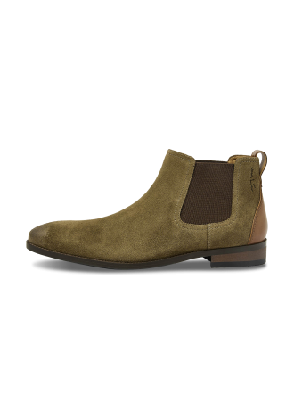 Graugrüner Vienna Chelsea-Stiefel aus Wildleder