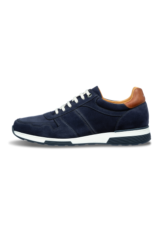 Positano Trainer aus marineblauem Wildleder