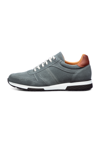 Trainer Positano aus grau-blauem Wildleder