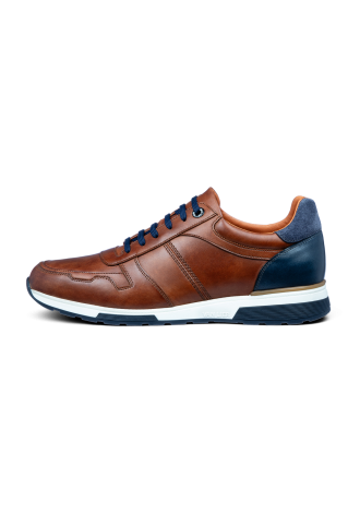 Positano-Sneaker aus hellcognacfarbenem Glattleder
