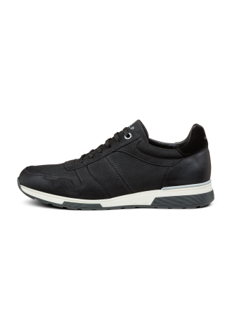Schwarzer Positano-Sneaker aus Nubukleder